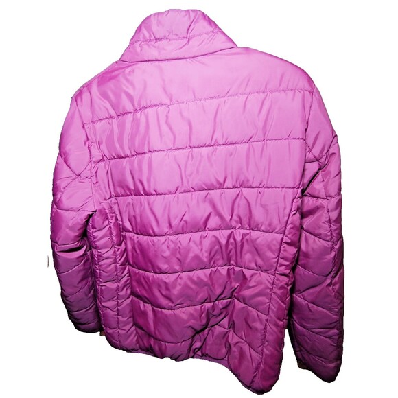 Lightweight Pink Nylon Puffer Jacket ** L WOMEN - Picture 2 of 3
